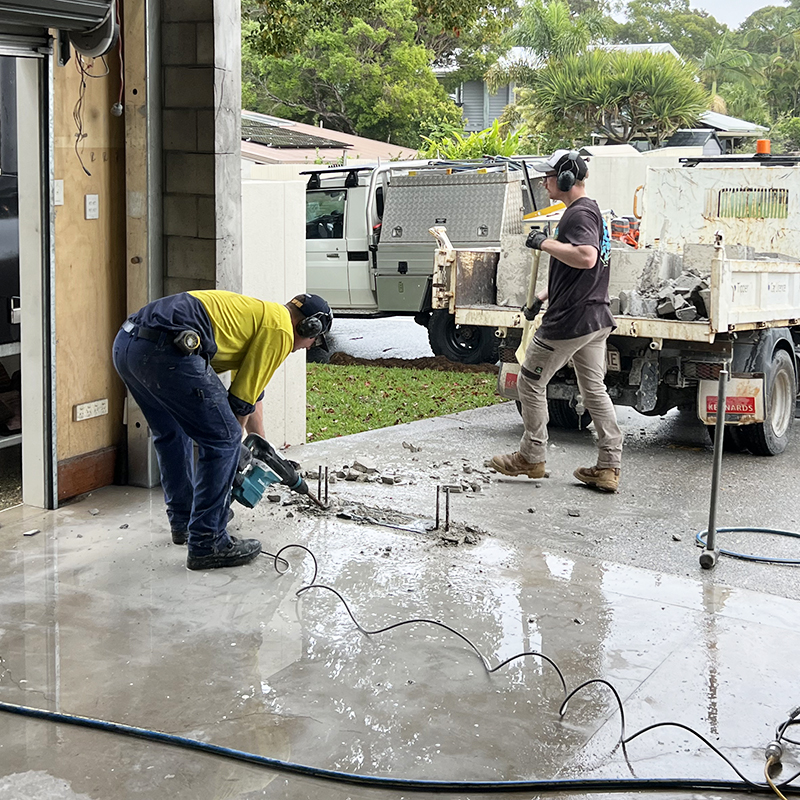 Concrete Cutting Garage Floor Caloundra