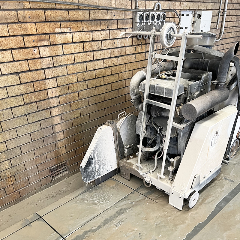 interior concrete floor cutting Sunshine Coast