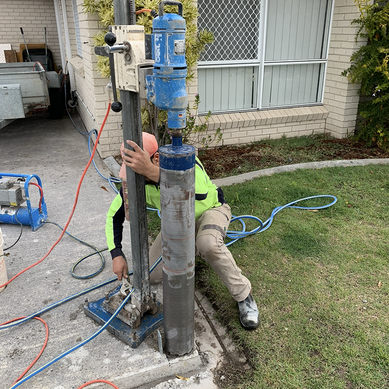Core Hole Drilling Patio